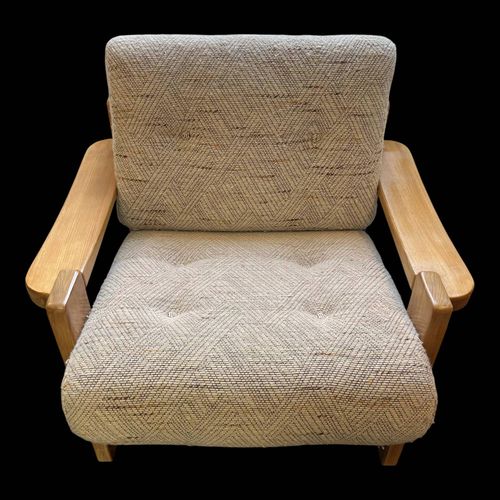 Fauteuil Maison Regain En Orme Massif Beige