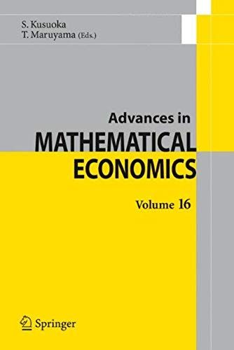 Advances In Mathematical Economics Volume 16