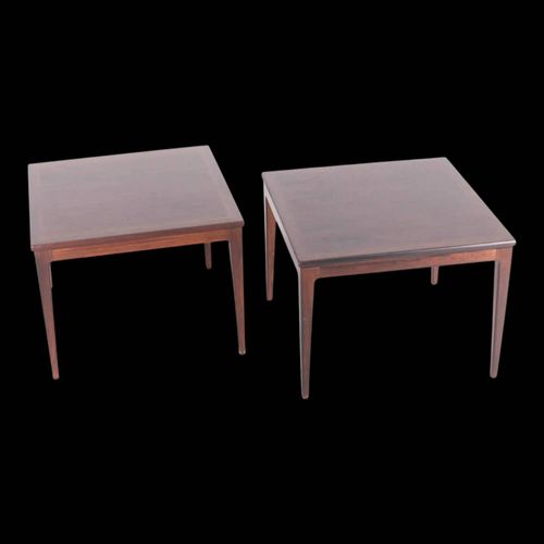 Paire De Bouts De Canap En Palissandre Bois