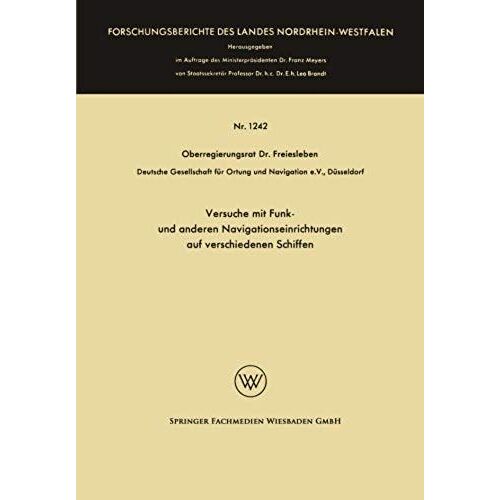 Versuche Mit Funk- Und Anderen Navigationseinrichtungen Auf Verschiedenen Schiffen