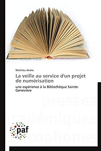 La Veille Au Service D'un Projet De Numérisation