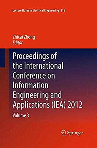Proceedings Of The International Conference On Information Engineering And Applications (Iea) 2012