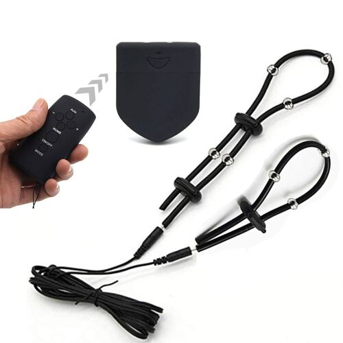 Anneau De Scrotum De Silicone D'anneau De Pénis D'électro Choc, Pénis Électrique D'anneau De Coq De Massage De Perle De Stimulation Agrandissent L'anneau De Temps De Retard, Jouet Sexuel