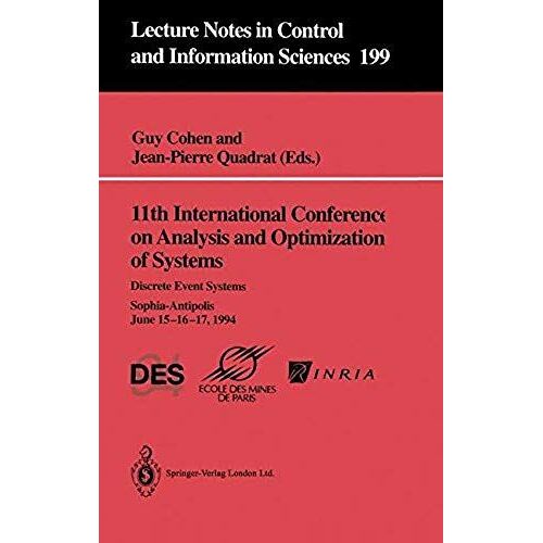 11th International Conference On Analysis And Optimization Of Systems: Discrete Event Systems