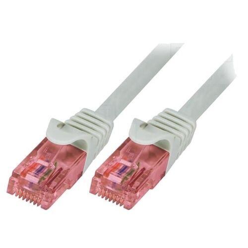 Cable reseau RJ45 male U-UTP Cat 6 gris- 0.25m