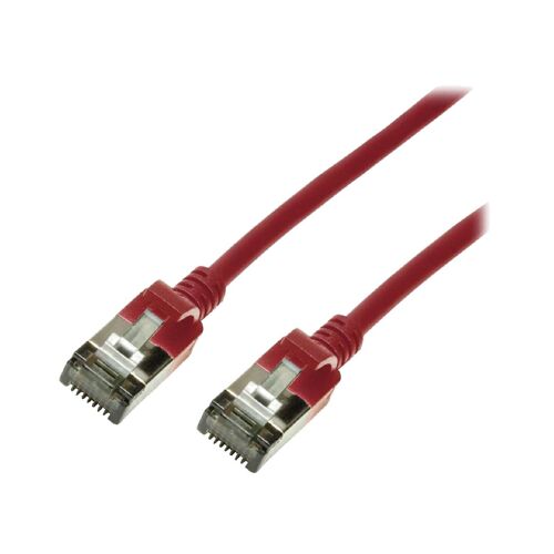 Cable reseau RJ45 male U-FTP Cat.6a rouge - 5m