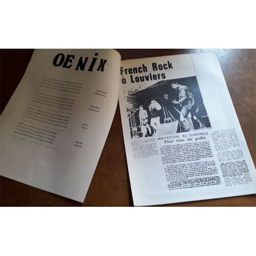 Oenix (Rock / France) - Documentation Et Revue De Presse (1980). 6 Pages.