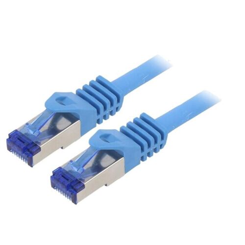 Cordon de raccordement S-FTP Cat.6a bleu - 3m