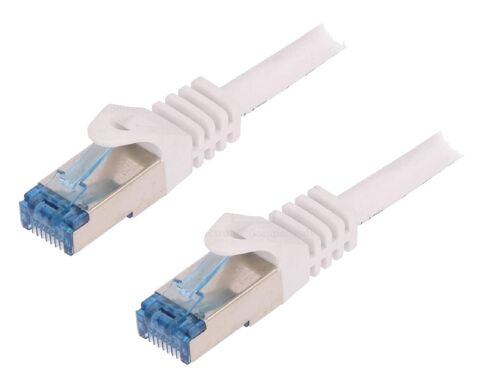 Cordon de raccordement S-FTP Cat.6a blanc - 5m