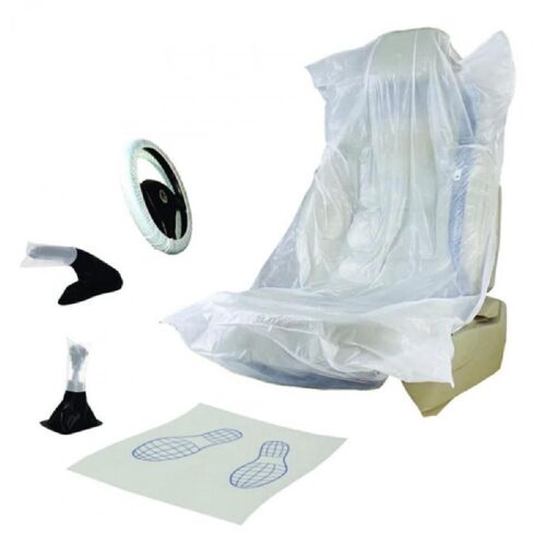 Kit Protection Interieure 5 Pcs -Sieg+Tapis+Pommeau+Frein Main+Volant