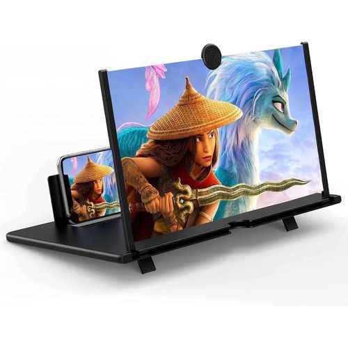 Agrandisseur Ecran Telephone, 18 Pouces Loupe Téléphone Portable, Hd Amplificateur D Ecran, Pour Des Films Et Des Vidéos,Jeux, Loupe D' Ecran Pour Tous Les Smartphones[Z784]