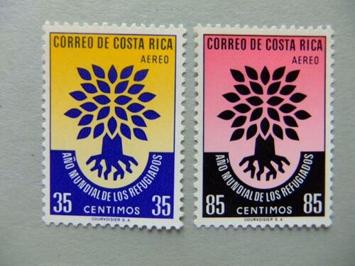 89 Costa Rica 1960 / Año Del Refugiado - World Refugee Year / Yvert Pa 289 / 290 Mnh