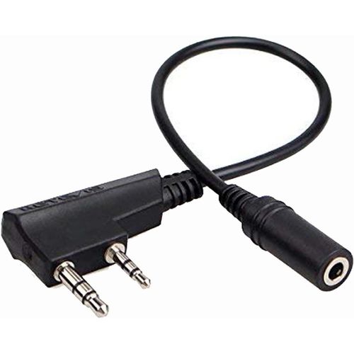 Tck01 Talkie Walkie Adaptateur Audio 2 Broches À 3.5Mm, Câble Adaptateur Audio Talkie-Walkie Compatible Avec Talkie Walkie Rt24 Rt622 Rt27 Rt28 Rt7 H777 Baofeng Bf-888S Kenwood (1 Pcs)[Z774]