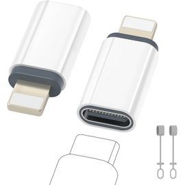Adaptateur Usb C Vers Lightning, Adaptateur Lightning Usb C Lot De 2, Prise En Charge De La Charge Et Du Transfert De Données Pour Iphone14/13/12/11/Ipad/Airpods, Pas Pour Écouteurs/Audio/Ot[Z135]