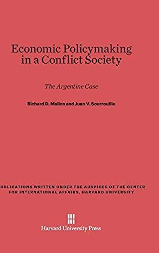 Economic Policymaking In A Conflict Society
