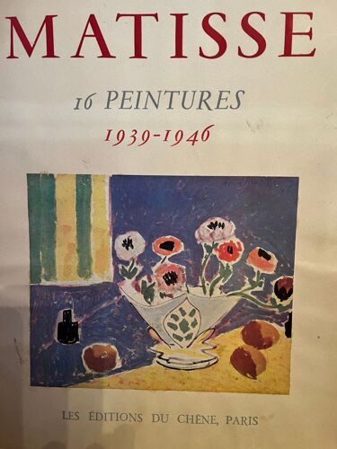 Matisse 16 Peintures 1939-1946 Éditions Du Chêne 1946 Introduction D’André Lejard Excellent État Manque Peinture I Et Ii