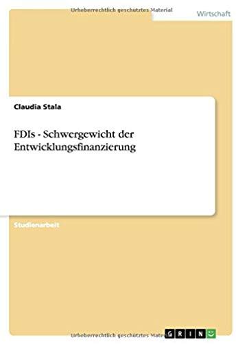 Fdis - Schwergewicht Der Entwicklungsfinanzierung