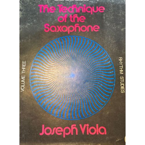 Joseph Viola The Technique Of The Saxophone Volume 3 Partition Berklee Press