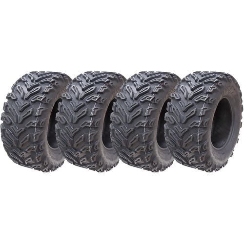 25x10.00-12 Quad ATV Tyres 6ply Wanda P3103 E-Marked Road Legal Tires (Set of 3)