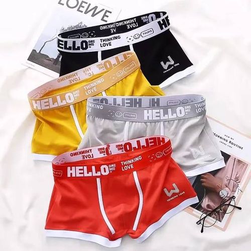 4 Pièces Mode Boxer Hommes Culottes Sous-Vêtements Été Glace Soie Respirant Solide Boxeurs Shorts Cuecas Masculinas Homme Calzoncillos M-3xl.4mu070-2.4pièces