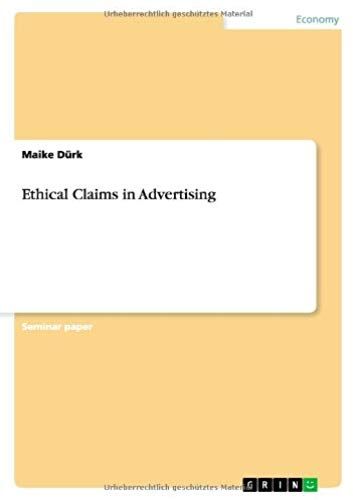 Ethical Claims In Advertising
