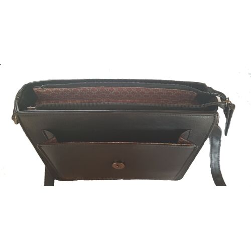 SAC CUIR NOIR