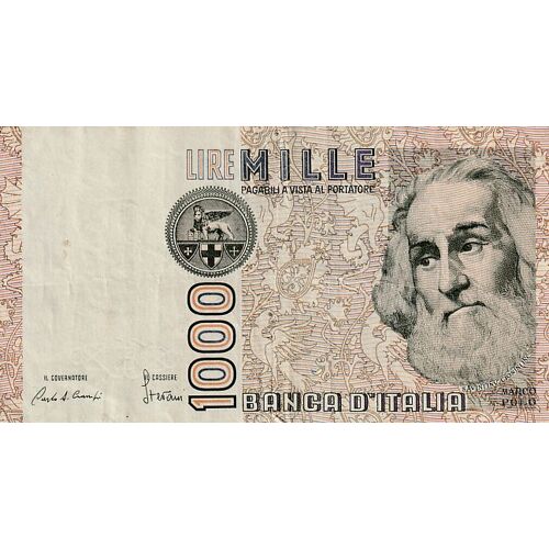 Billet Italie 1 000 Lire De 1982