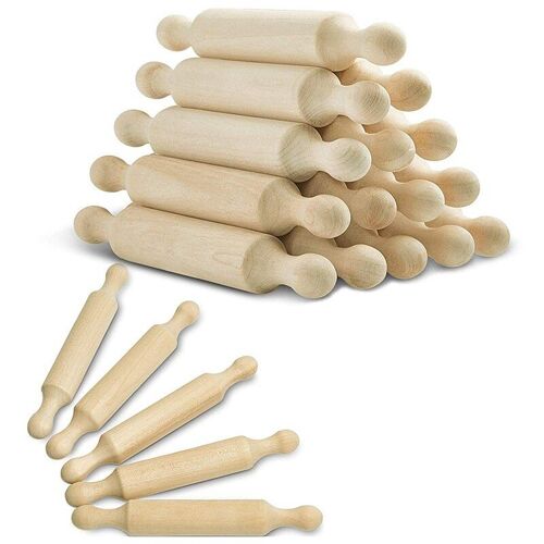 Mini Rouleau À Pâtisserie En Bois Pour Enfants, 15 Pièces, 6 Pouces De Long, Pour Fondant