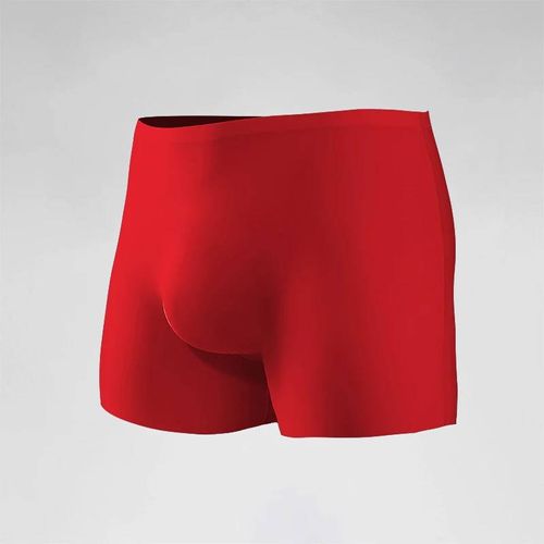 Sous-Vêtements Pour Hommes,Boxeurs En Soie Glacée Avec Estampage 3d,Boxeurs Fins Sans Couture,Shorts Courts De Sport Allongés Pour L'été.Rouge.2xl