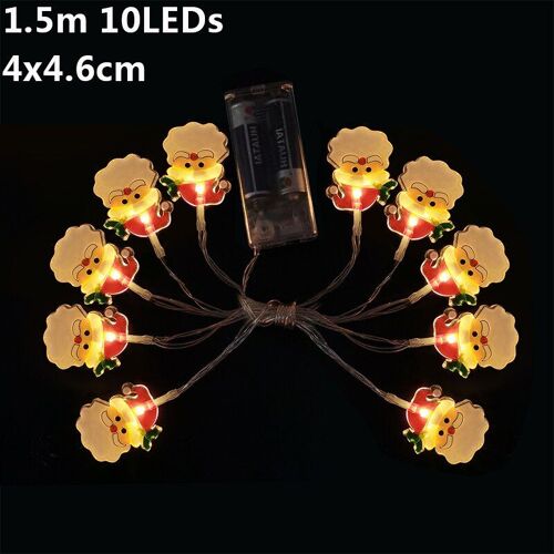 Guirlandes Lumineuses À Led Pour Noël, Père Noël, Bonhomme De Neige, Cerf, Arbre, Décoration D'extérieur Pour La Maison, Fête De Noël, Nouvel An