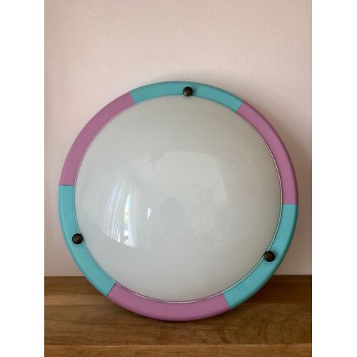 Luminaire Plafonnier Rond En Bois Et Verre