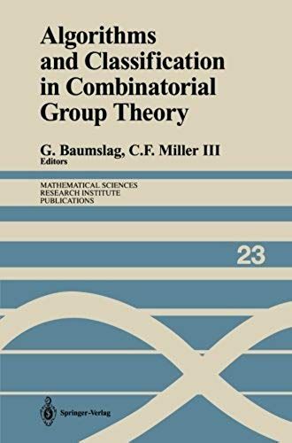 Algorithms And Classification In Combinatorial Group Theory