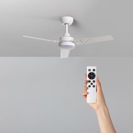 Ventilateur de plafond silencieux Extérieur Vacker 105cm Motor DC Avec lumière Télécommande