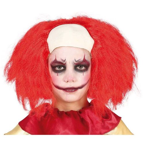 Perruque De Clown Chauve Aux Cheveux Rouges Pour Enfant