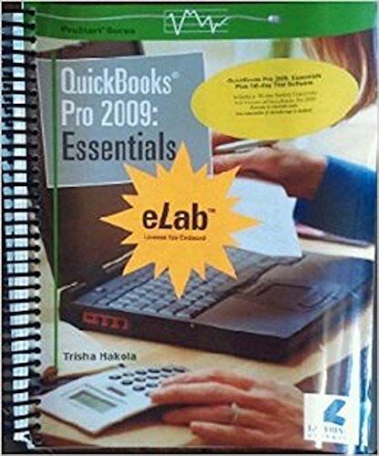 Quickbooks Pro 2009:Essentials