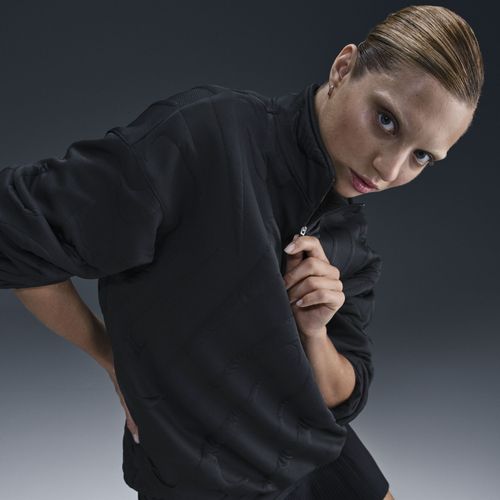 Sweat Oversize Cosy À Logo Et 1/4 De Zip Nike Sportswear Collection Pour Femme - Noir
