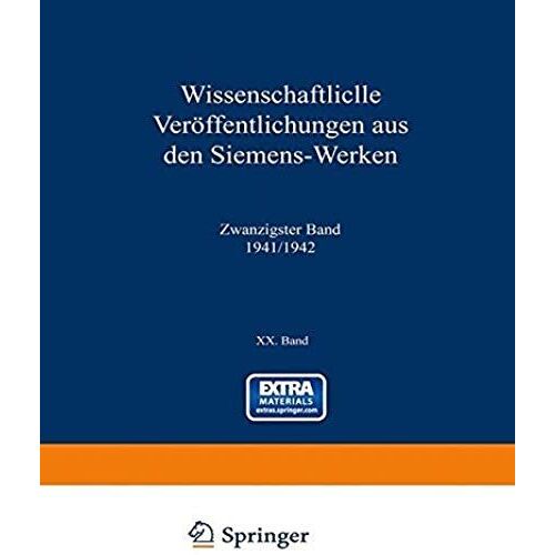 Wissenschaftliche Veröffentlichungen Aus Den Siemens-Werken