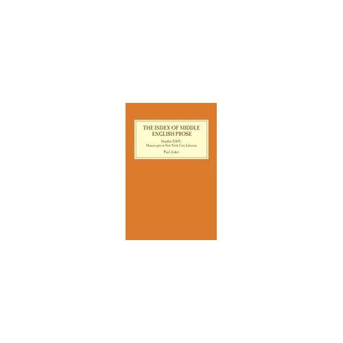 Index Of Middle English Prose