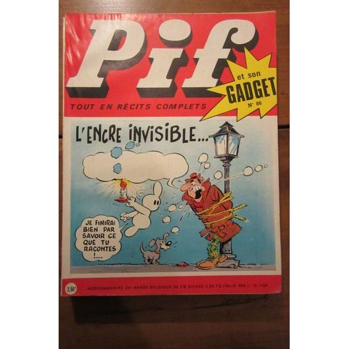 Pif Gadget 86 (1324) Octobre 1970