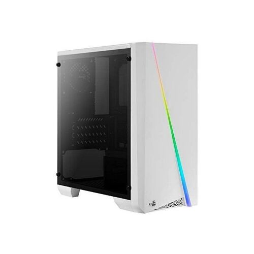 Boîtier mini-tour Micro ATX / ITX Aerocool CYLONMINIW RGB LED Blanc