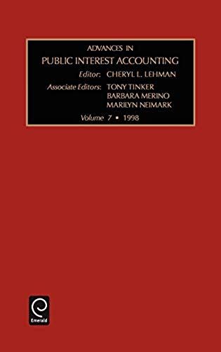 Advances In Public Interest Accounting