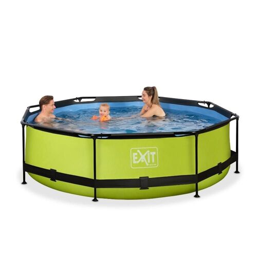 EXIT Lime Piscine ø300x76cm avec pompe de filtration - vert