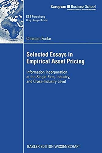 Selected Essays In Empirical Asset Pricing