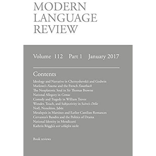 Modern Language Review (112