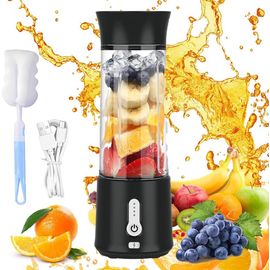 Blender Portable,500Ml Smoothie Mixer Avec Brosse Coupelle Et 6 Lames,Type-C 4000Mah Mixeur Portable,Mini Blender Smoothie Pour Milkshakes,Jus De Fruits,Smoothies