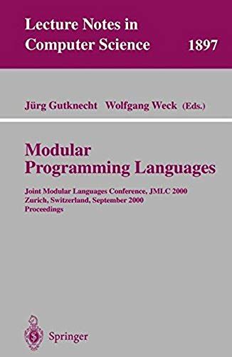 Modular Programming Languages