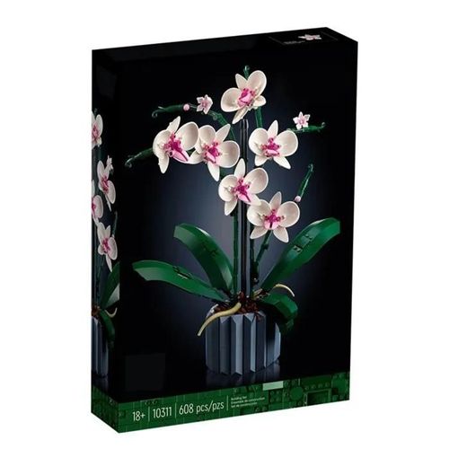 Ensemble de plantes artificielles d\'orchidées avec fleurs, décoration de fête des mères, collection botanique, excellent cadeau po1