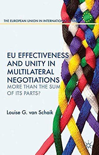 Eu Effectiveness And Unity In Multilateral Negotiations