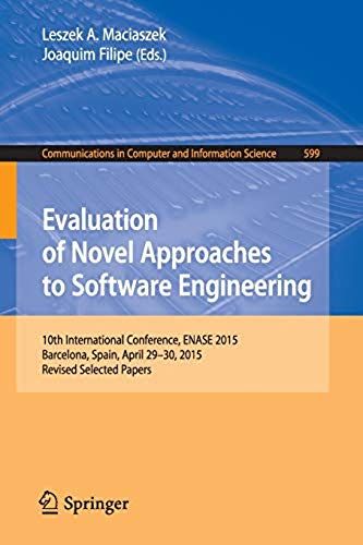 Evaluation Of Novel Approaches To Software Engineering