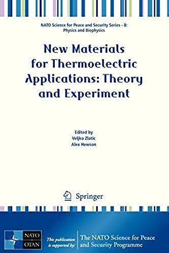 New Materials For Thermoelectric Applications: Theory And Experiment